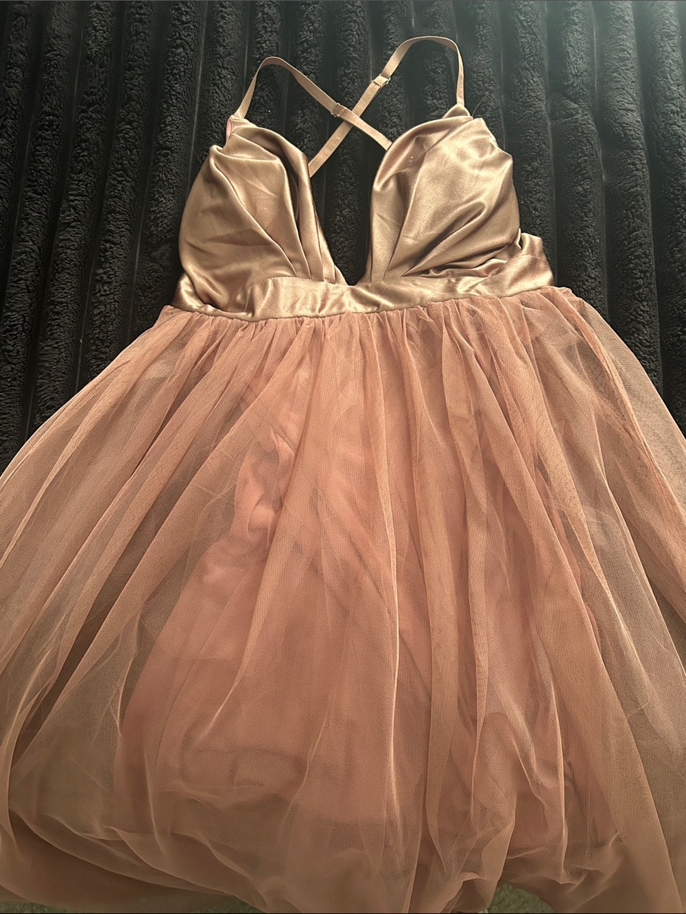 Haute Monde Dusty Rose Mauve Tulle -Formal